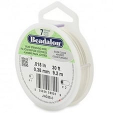 Beadalon Beading Wire 7 Strand 0.38mm (.015in) - Silver Colour - 9.2m (30ft)