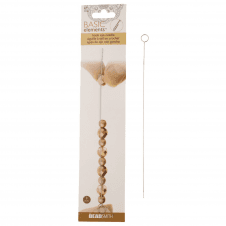 Beadsmith 17cm/0.6mm Hook Eye Needle - 1 Needle Pack