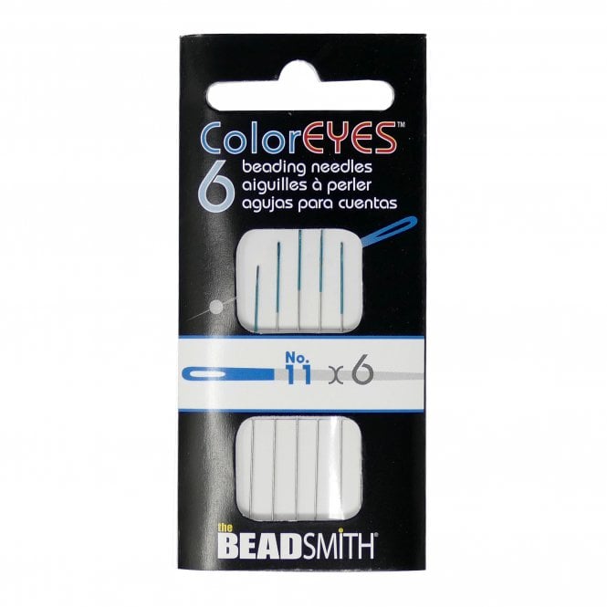  ColorEyes Beading Needles Size 11 - Blue - Pack of 6