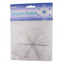 Beadsmith - Pack of Snowflake Ornament Wire Forms (7 Set) - 4.5"