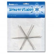 Beadsmith - Pack of Snowflake Ornament Wire Forms (8 Set) - 3.75"