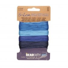 Beadsmith S-Lon Bead Cord Tex210 - Blue - 36m