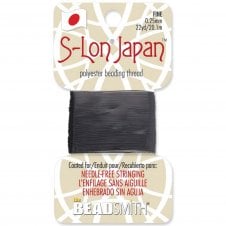 Beadsmith S-Lon Cord Japan 0.2mm - Black - 20m