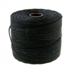 Beadsmith Superlon Bead Cord 0.5mm Tex210 - Black - 70m
