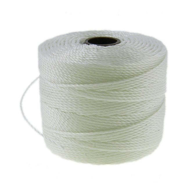  Superlon Bead Cord 0.5mm Tex210 - White - 70m