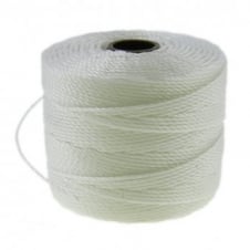 Beadsmith Superlon Bead Cord 0.5mm Tex210 - White - 70m