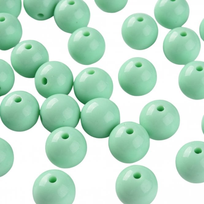 Bubble Beads 16mm - Opaque Mint - 10pcs