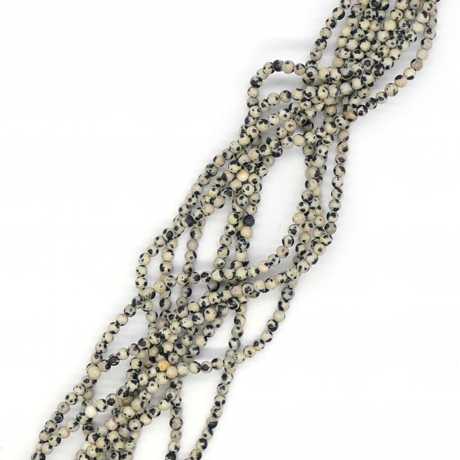 Dalmation Jasper Semi Precious Stones 4mm - 39cm String