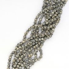 Dalmation Jasper Semi Precious Stones 8mm - 39cm String