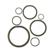 Antique Brass Plated Jump Rings