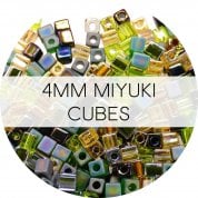Miyuki 4mm Cube Seed Beads