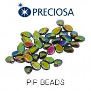 Preciosa Glass Pip Beads 5x7mm