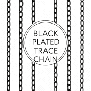 Black Plated Trace Chain