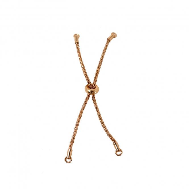 Donut Slider Clasp (Part finished Bracelet Component) - Rose Gold Plated - 1pk
