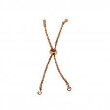 Donut Slider Clasp (Part finished Bracelet Component) - Rose Gold Plated - 1pk