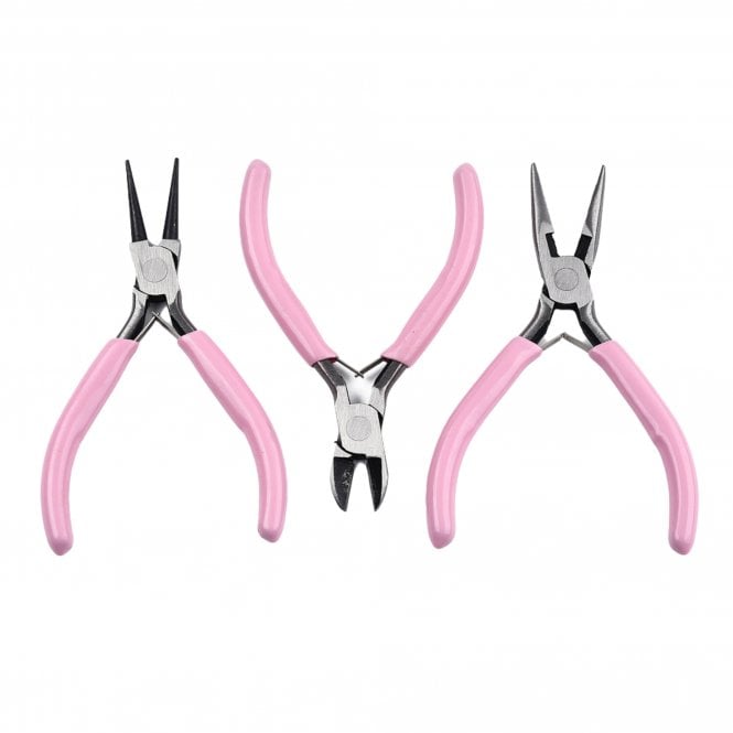 Economy 3 Piece Plier Set - Pink
