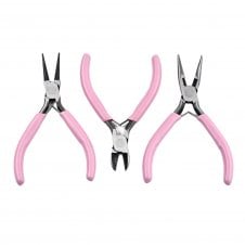 Economy 3 Piece Plier Set - Pink