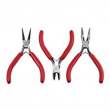 Economy 3 Piece Plier Set - Red