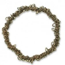 Elasticated Charm Bracelet With Jump Rings - Antique Copper Plated - 1pk