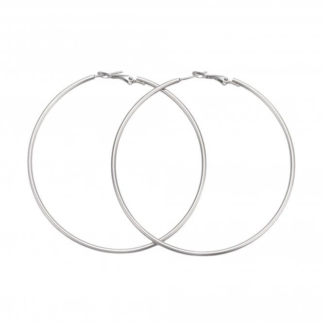 Extra Large Hoop Earrings 69mm (2mm Gauge) - 201 Stainless Steel - 1 pair