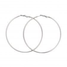 Extra Large Hoop Earrings 69mm (2mm Gauge) - 201 Stainless Steel - 1 pair