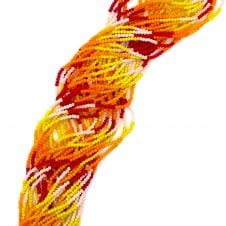 Faceted Glass Rondelle Ombre Beads 3x2.5mm - Sunny Day 