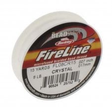 FireLine Beading Thread 8lb - Crystal 0.17mm (.007in) - 15 Yards