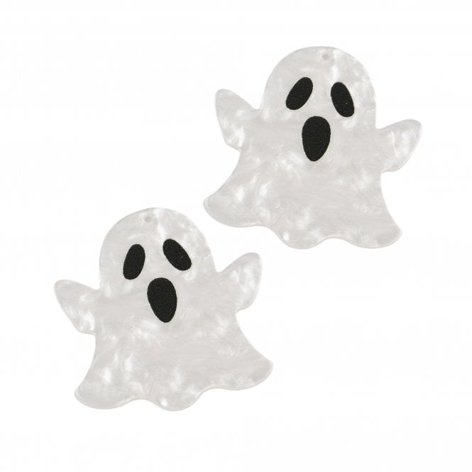 Ghost Pendants Acrylic 38mm - Pearlescent - 2pcs