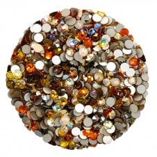 Golden Mix - SS30 (6.4mm) Swarovski Flatback Crystals Non-Hotfix 2088 - 25pcs