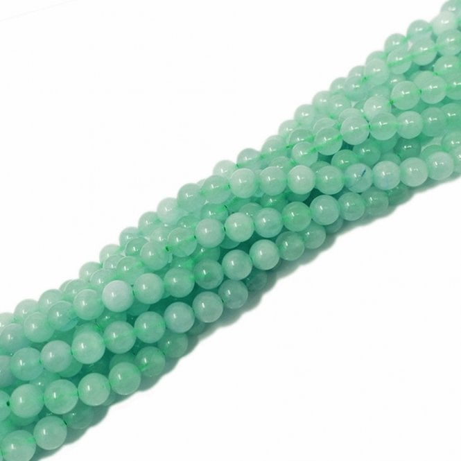 Green Aventurine Round Semi Precious Stones 8mm - 39cm String