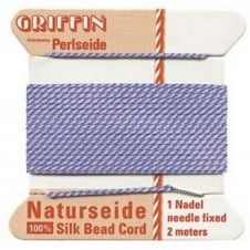 Griffin Silk Bead Cord - No 4 (0.6mm) - Lilac - 2 metres