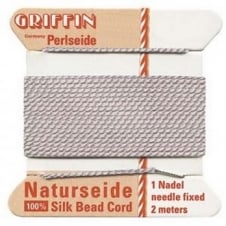 Griffin Silk Bead Cord - No 6 (0.7mm) - Light Pink - 2 metres