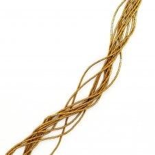 Hematite Golden Tube Semi Precious Stones 2x4mm - 38cm String