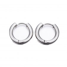 Huggie Hoop Earrings 20mm (3mm Gauge) - 304 Stainless Steel - 1 pair