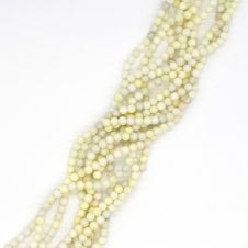 Ivory Jade Semi Precious Stones 6mm - 39cm String