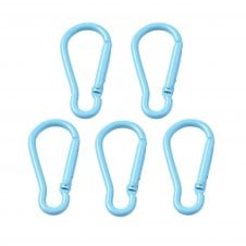 Key Clasp / Aluminium Rock Climbing Style 46x22mm - Blue - 5pc