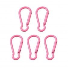 Key Clasp / Aluminium Rock Climbing Style 46x22mm - Pink - 5pc