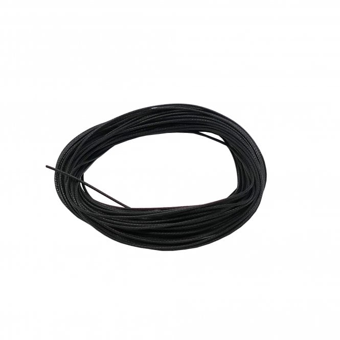 Korean Waxed Polyester Cord 0.5mm - Black - 10m