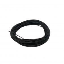 Korean Waxed Polyester Cord 0.5mm - Black - 10m