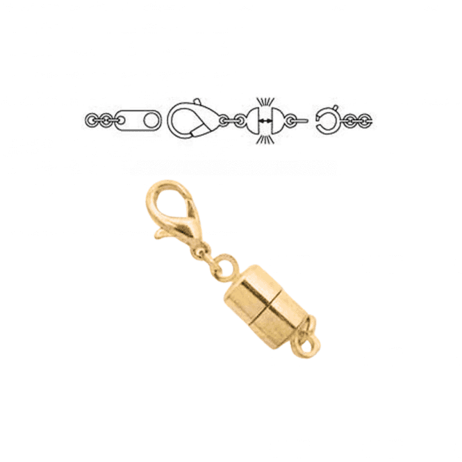 Large Magnetic Clasp Converter (7.5 x29.5mm) - Gold Plated - 1pk