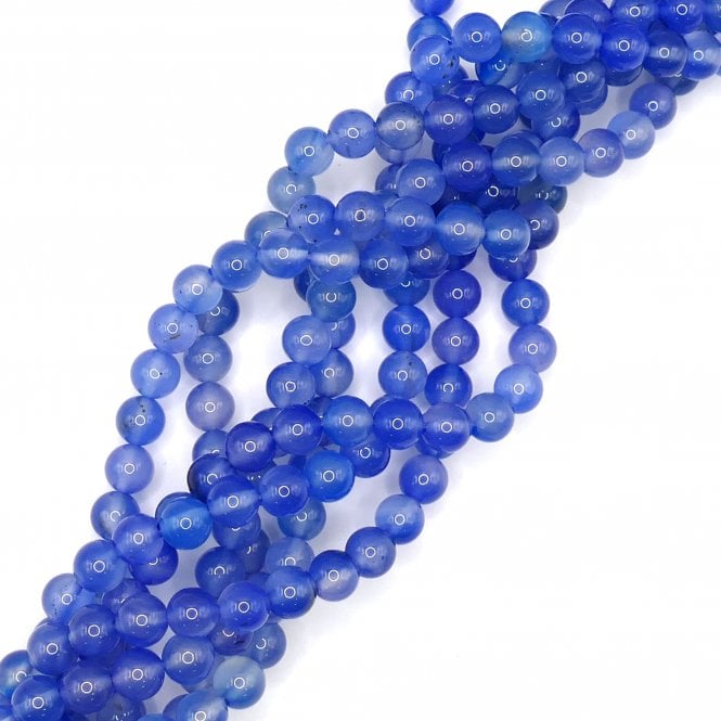 Lavender Agate Plain Round 8mm - 1 String (approx 48 beads)