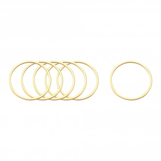 Linking Ring 20mm - 304 Stainless Steel - Golden - 5pcs