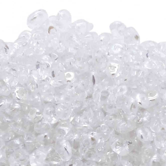 Matubo SuperDuo Czech Beads 2.5x5mm - Crystal AB - 10g