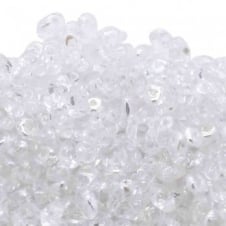 Matubo SuperDuo Czech Beads 2.5x5mm - Crystal AB - 10g