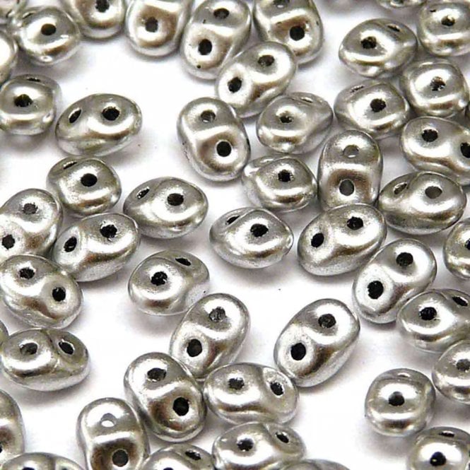 Matubo SuperDuo Czech Beads 2.5x5mm - Crystal Bronze Aluminum - 10g