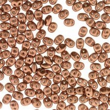 Matubo SuperDuo Czech Beads 2.5x5mm - Crystal Vintage Copper - 10g