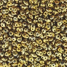 Matubo SuperDuo Czech Beads 2.5x5mm - Full Amber - 10g