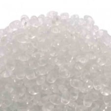 Matubo SuperDuo Czech Beads 2.5x5mm - Matte Crystal - 10g