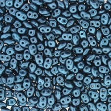 Matubo SuperDuo Czech Beads 2.5x5mm - Pastel Petrol - 10g