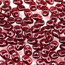 Matubo SuperDuo Czech Beads 2.5x5mm - Red Wine - 10g